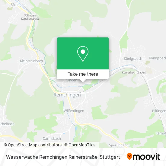 Карта Wasserwache Remchingen Reiherstraße