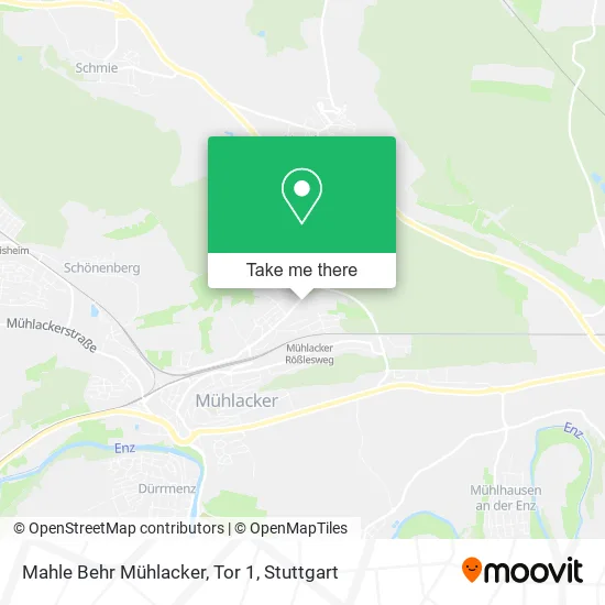 Карта Mahle Behr Mühlacker, Tor 1