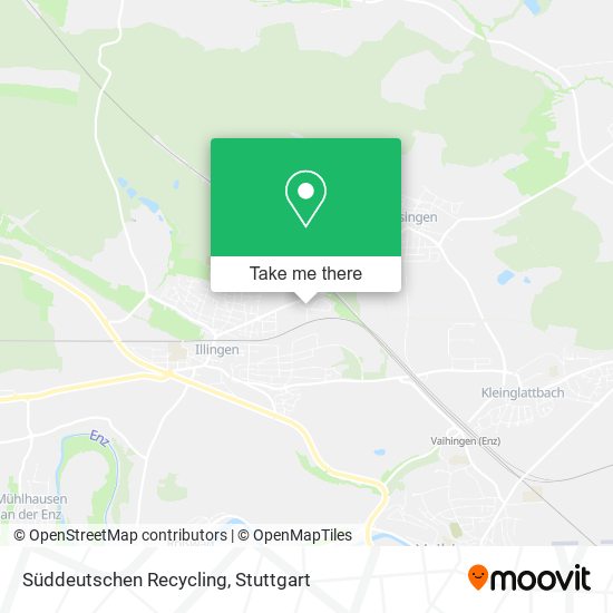 Süddeutschen Recycling map
