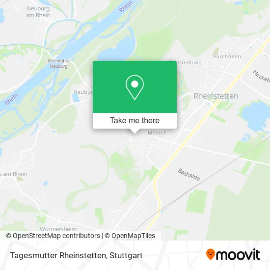 Карта Tagesmutter Rheinstetten