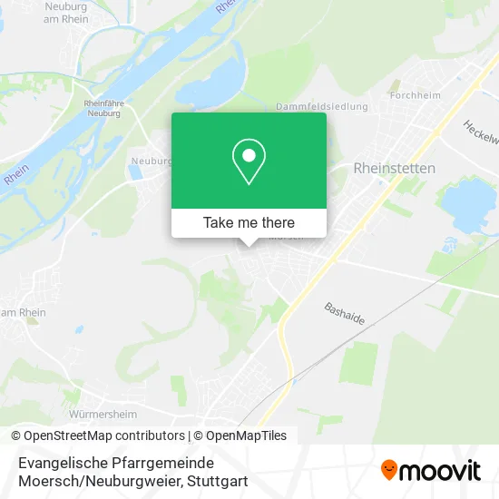 Evangelische Pfarrgemeinde Moersch / Neuburgweier map