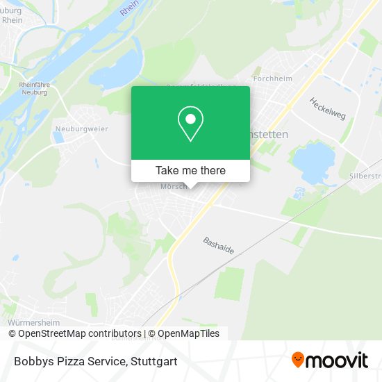 Bobbys Pizza Service map