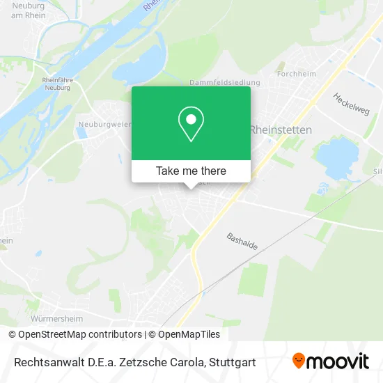 Карта Rechtsanwalt D.E.a. Zetzsche Carola