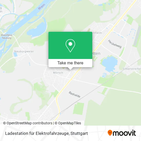 Карта Ladestation für Elektrofahrzeuge