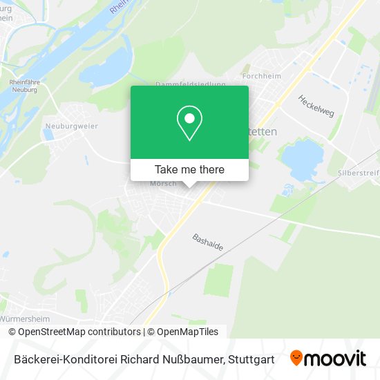 Карта Bäckerei-Konditorei Richard Nußbaumer
