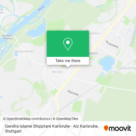 Карта Qendra Islame Shqiptare Karlsruhe - Aiz Karlsruhe
