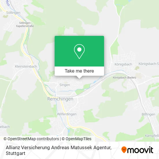 Карта Allianz Versicherung Andreas Matussek Agentur