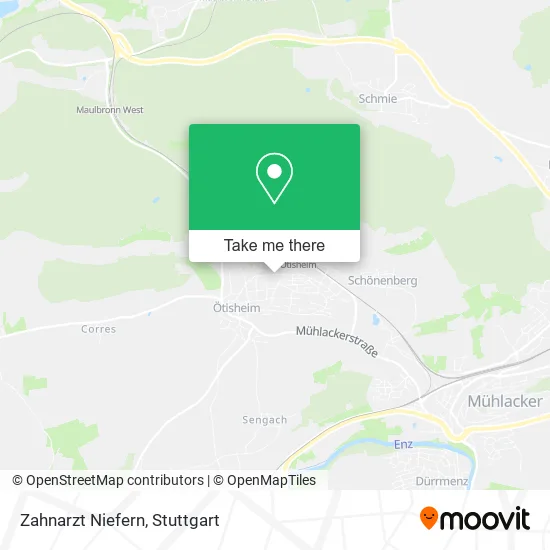 Карта Zahnarzt Niefern