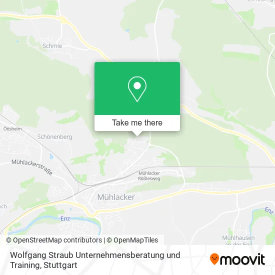 Карта Wolfgang Straub Unternehmensberatung und Training