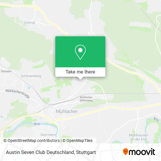 Карта Austin Seven Club Deutschland