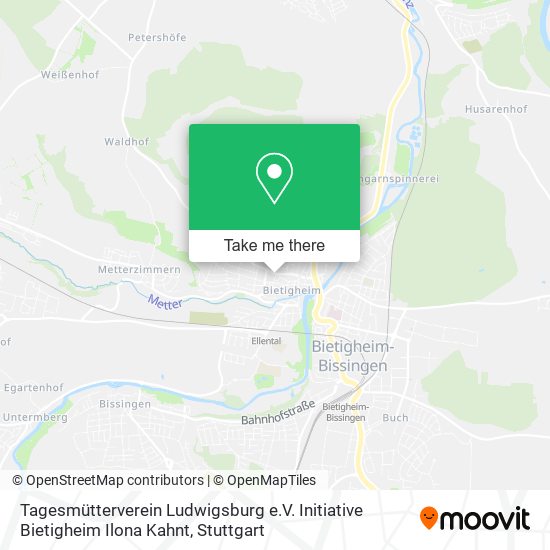 Карта Tagesmütterverein Ludwigsburg e.V. Initiative Bietigheim Ilona Kahnt