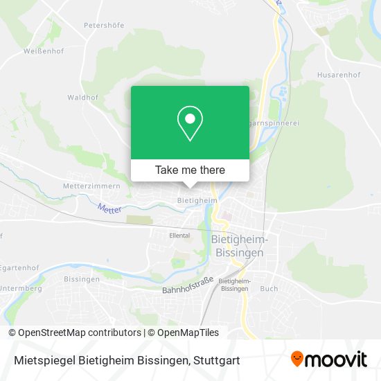 Mietspiegel Bietigheim Bissingen map