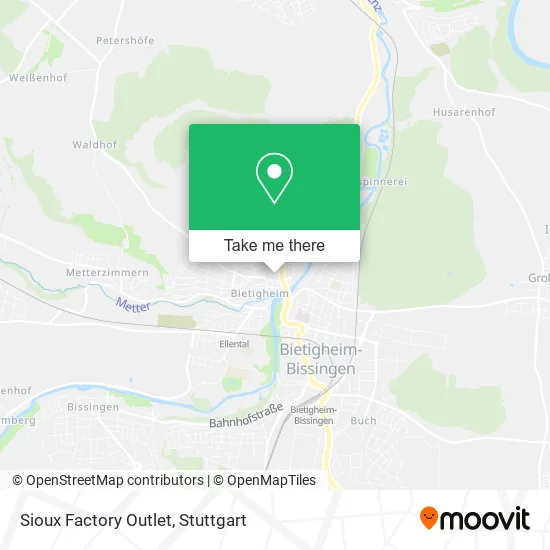 Sioux Factory Outlet map