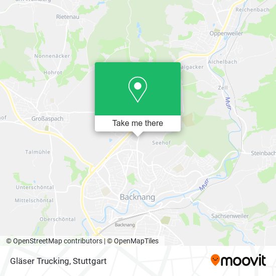 Gläser Trucking map