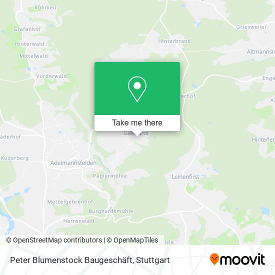 Peter Blumenstock Baugeschäft map