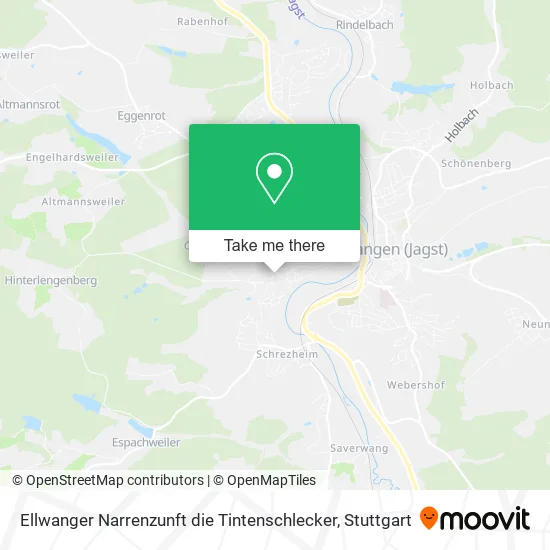 Карта Ellwanger Narrenzunft die Tintenschlecker