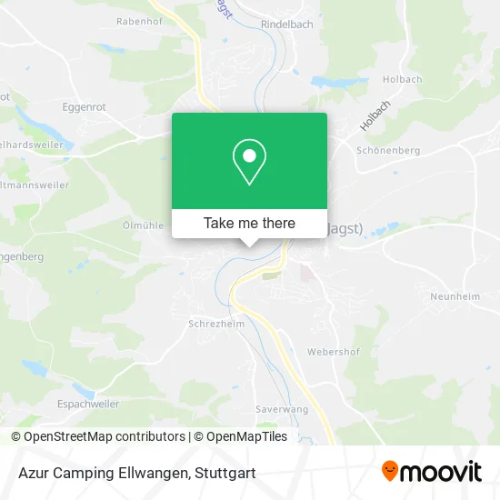 Azur Camping Ellwangen map