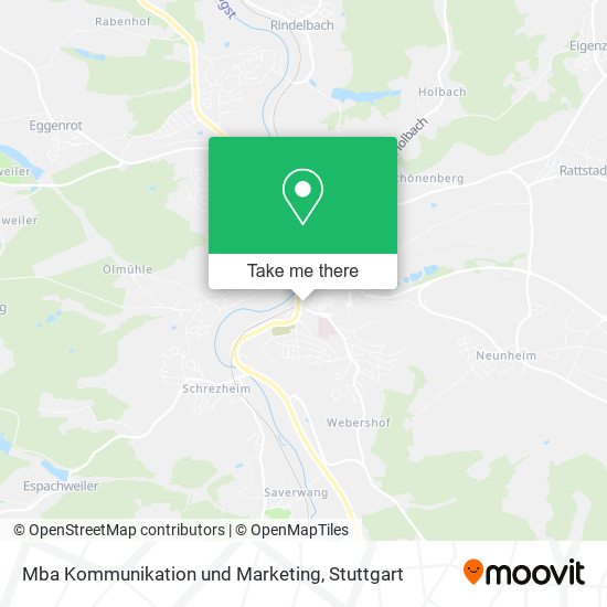 Mba Kommunikation und Marketing map