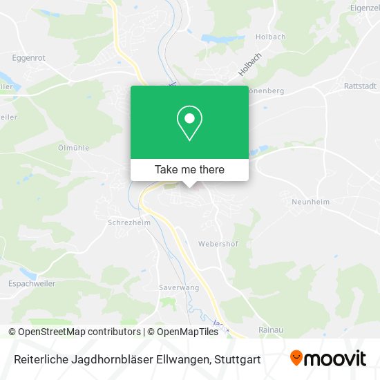 Reiterliche Jagdhornbläser Ellwangen map