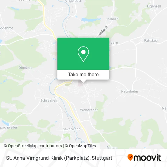 Карта St. Anna-Virngrund-Klinik (Parkplatz)