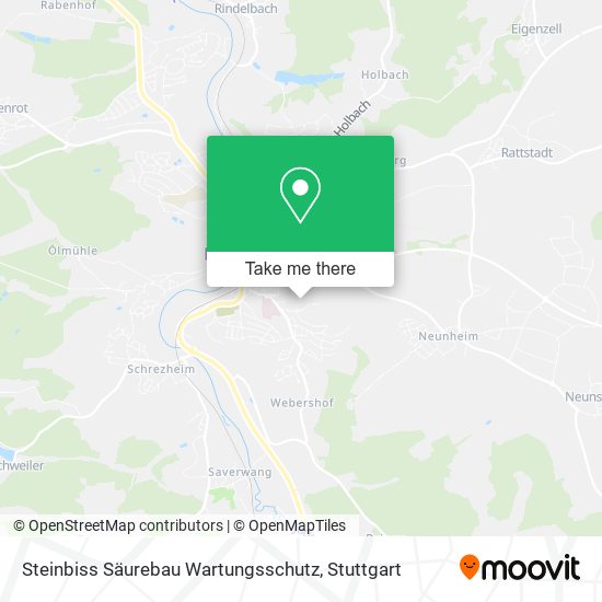 Steinbiss Säurebau Wartungsschutz map