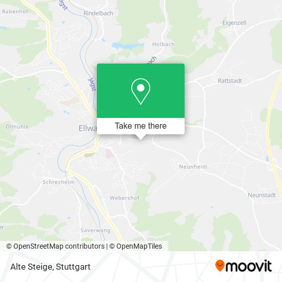 Карта Alte Steige