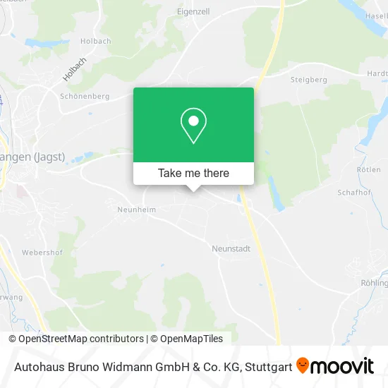 Карта Autohaus Bruno Widmann GmbH & Co. KG