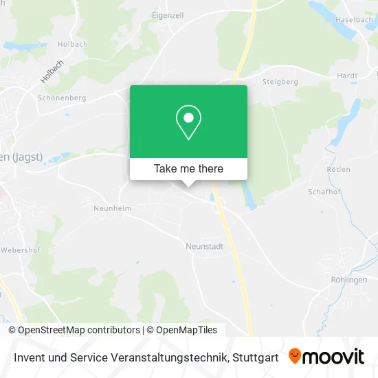 Карта Invent und Service Veranstaltungstechnik