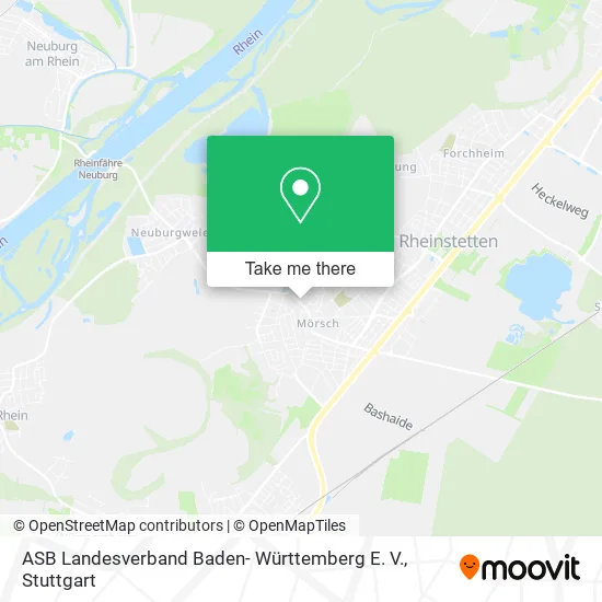 Карта ASB Landesverband Baden- Württemberg E. V.