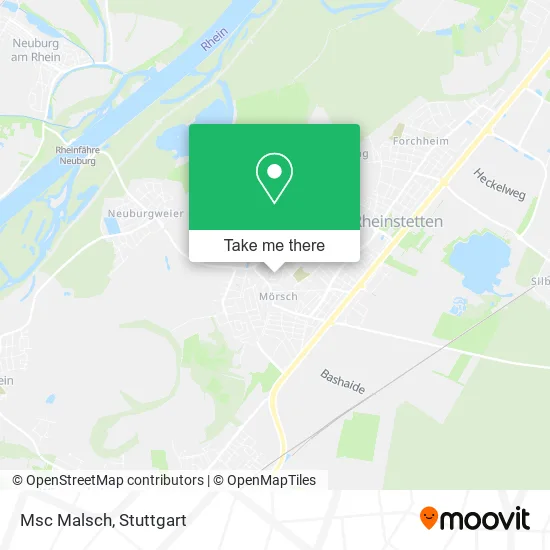 Карта Msc Malsch