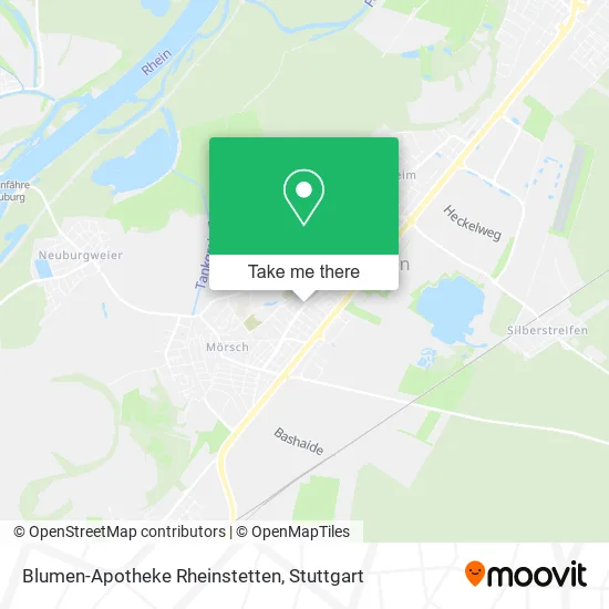 Карта Blumen-Apotheke Rheinstetten