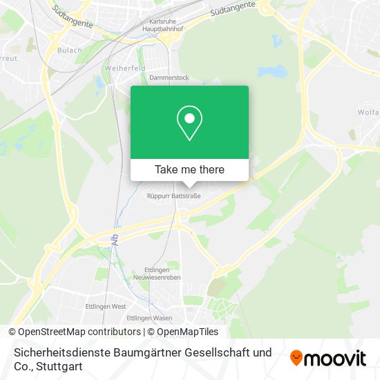 Карта Sicherheitsdienste Baumgärtner Gesellschaft und Co.