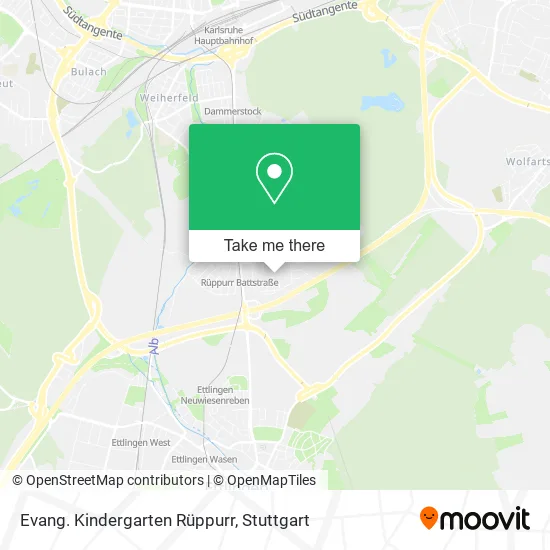 Карта Evang. Kindergarten Rüppurr