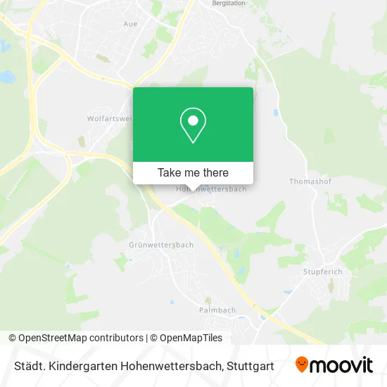 Карта Städt. Kindergarten Hohenwettersbach