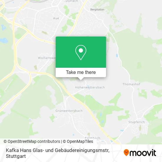 Карта Kafka Hans Glas- und Gebäudereinigungsmstr