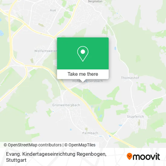 Карта Evang. Kindertageseinrichtung Regenbogen