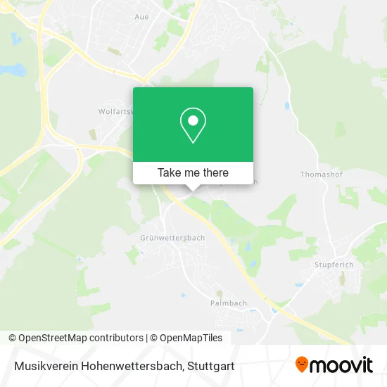 Карта Musikverein Hohenwettersbach