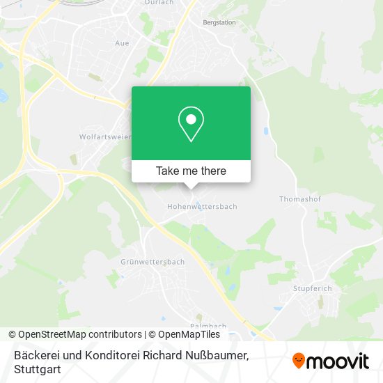 Bäckerei und Konditorei Richard Nußbaumer map