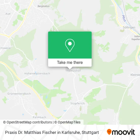 Карта Praxis Dr. Matthias Fischer in Karlsruhe