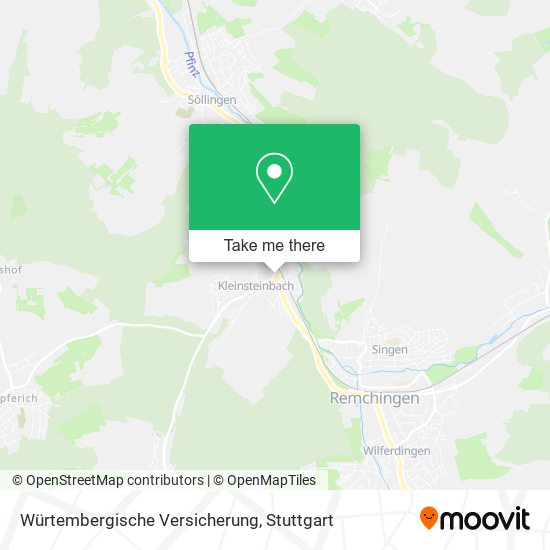 Würtembergische Versicherung map