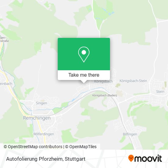 Autofolierung Pforzheim map