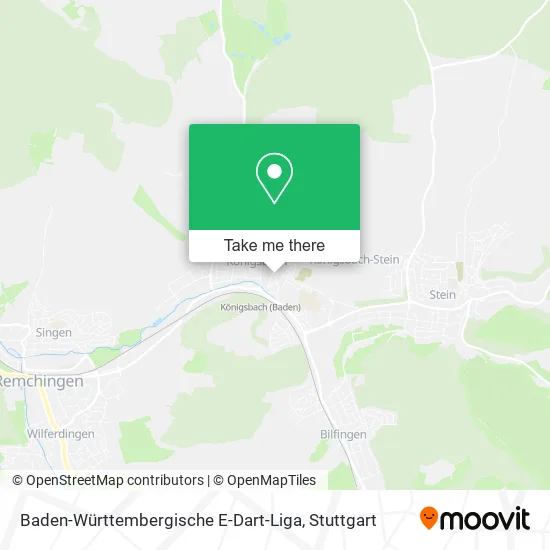 Карта Baden-Württembergische E-Dart-Liga