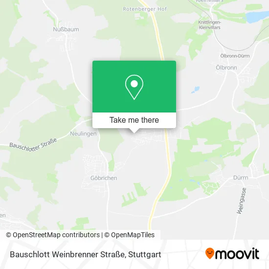 Карта Bauschlott Weinbrenner Straße