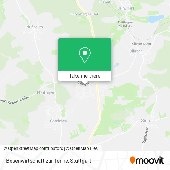 Карта Besenwirtschaft zur Tenne