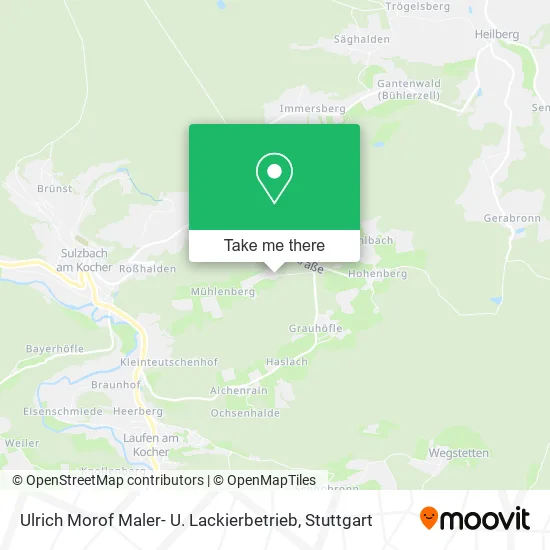 Карта Ulrich Morof Maler- U. Lackierbetrieb