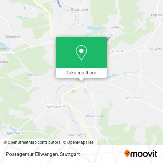 Postagentur Ellwangen map