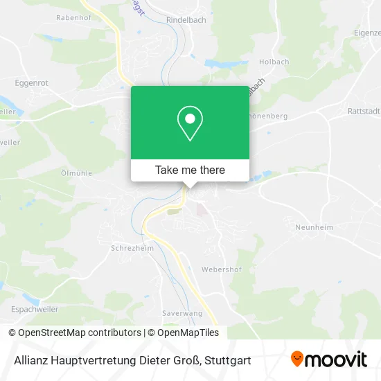 Карта Allianz Hauptvertretung Dieter Groß