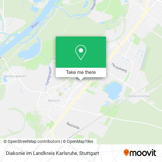 Карта Diakonie im Landkreis Karlsruhe