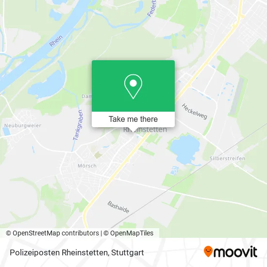Карта Polizeiposten Rheinstetten