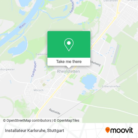 Installateur Karlsruhe map